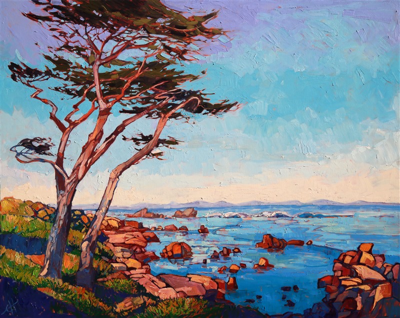 Monterey Wisps - Purchase Contemporary Impressionism Prints By Erin Hanson