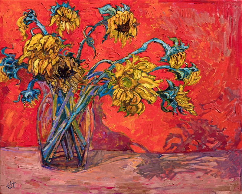 Sunflowers - Purchase Contemporary Impressionism Prints by Erin Hanson