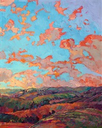 Paso Robles wine country painting by modern impressionist Erin Hanson.