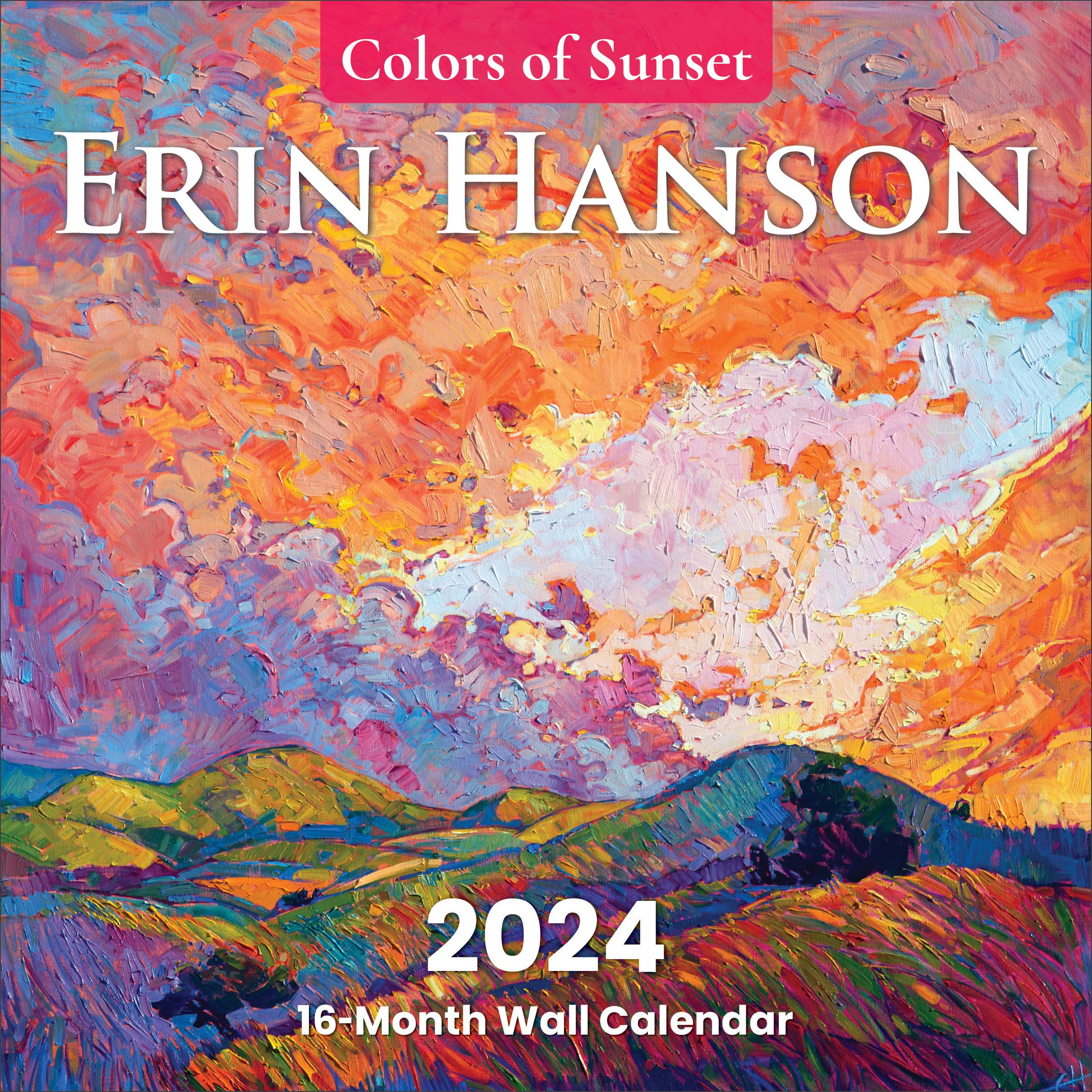 2024 Calendar Colors of Sunset