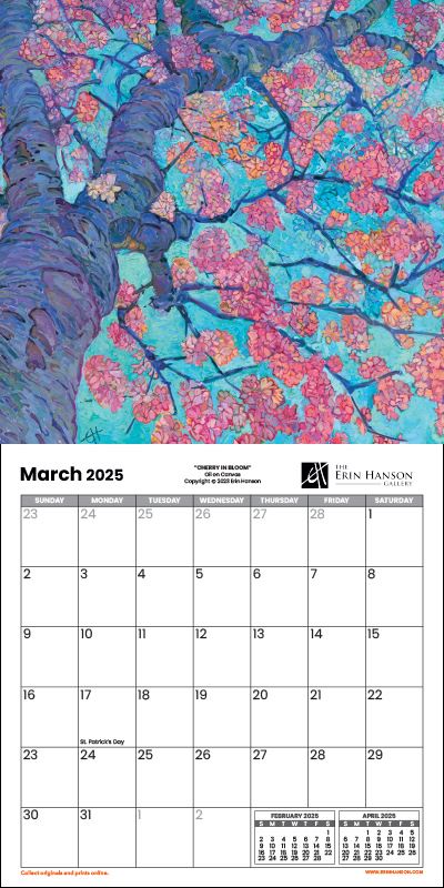 2025 Wall Calendar - Blooms and Wildflowers Image 4