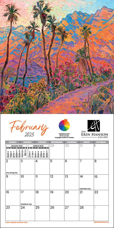 2025 Wall Calendar - Color Wheel Image 3