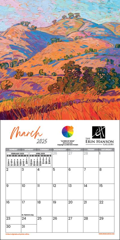 2025 Wall Calendar - Color Wheel Image 4