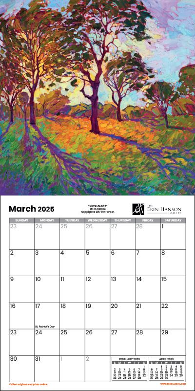 2025 Wall Calendar - Crystal Light Image 4