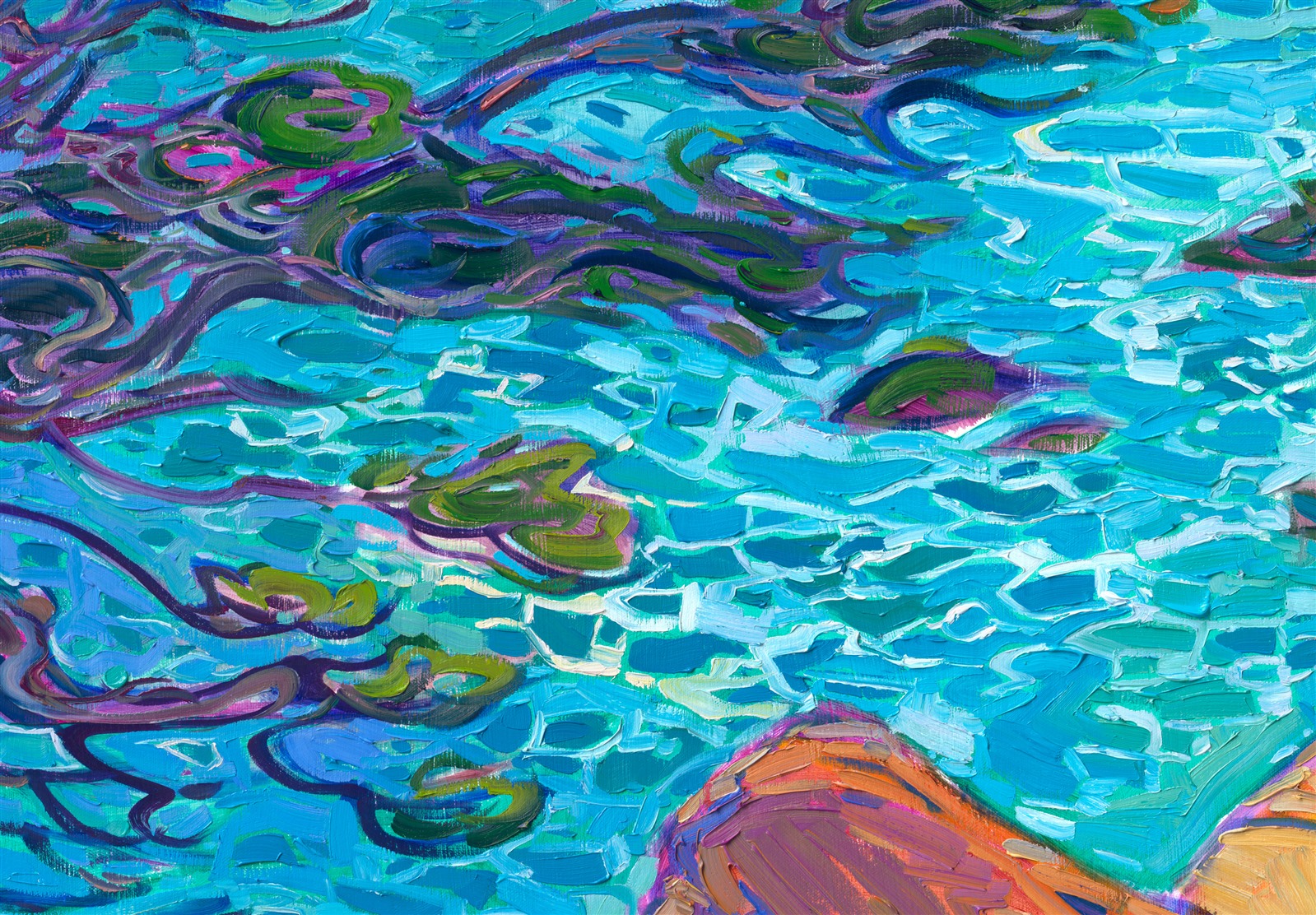 California Cypress - Contemporary Impressionism Paintings by Erin Hanson