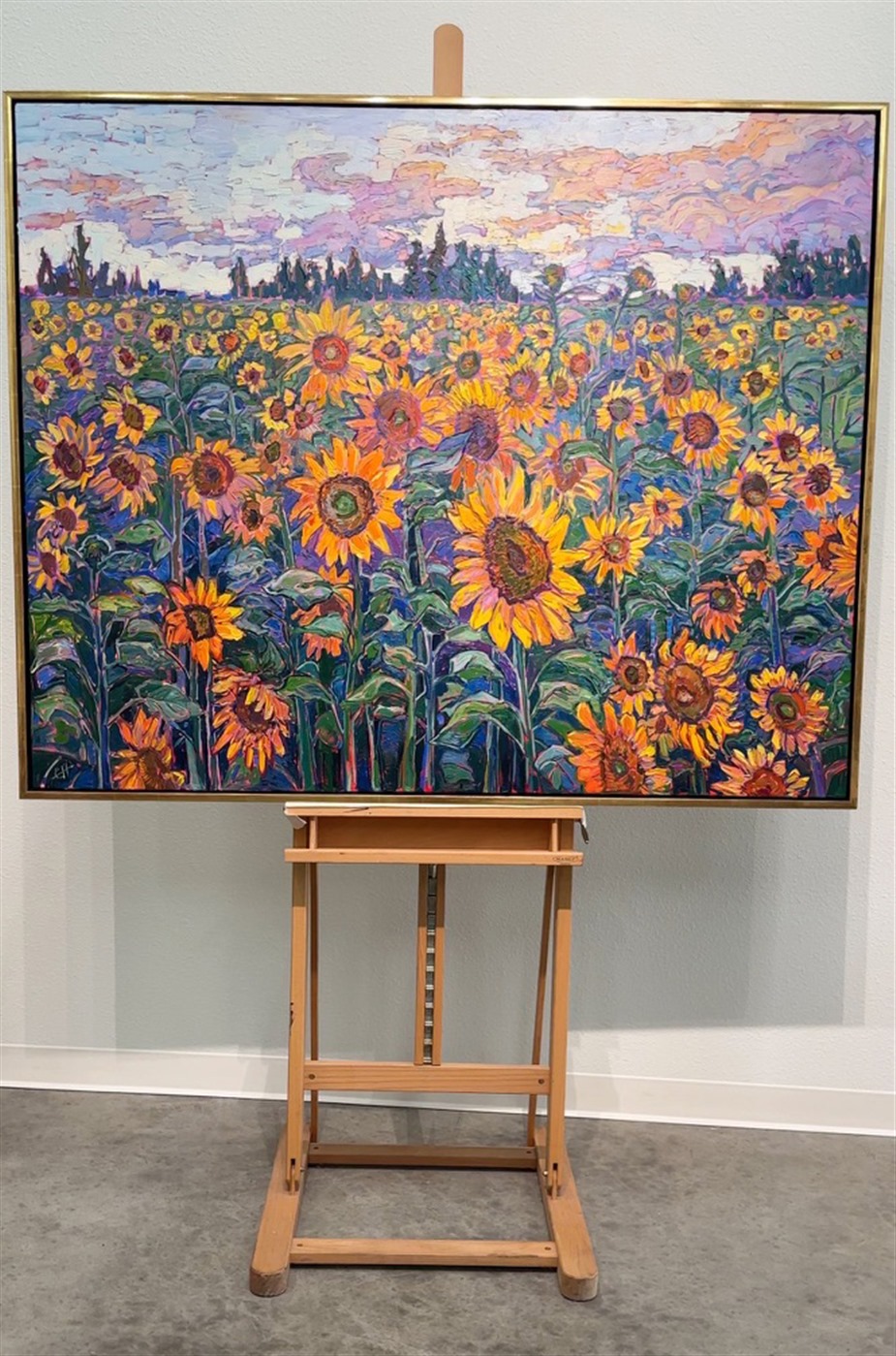 Flower Field - Contemporary Impressionism Paintings by Erin Hanson